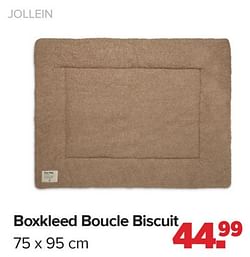 Boxkleed boucle biscuit