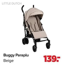Buggy paraplu beige-Little Dutch