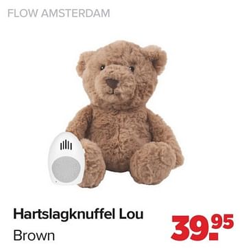 Promotions Hartslagknuffel lou brown - Flow Amsterdam - Valide de 15/04/2024 à 25/05/2024 chez Baby-Dump