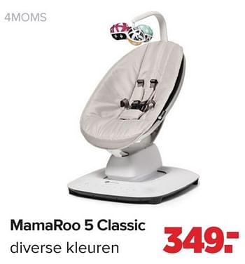 Promotions Mamaroo 5 classic diverse kleuren - 4Moms - Valide de 15/04/2024 à 25/05/2024 chez Baby-Dump