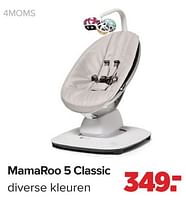 Promoties Mamaroo 5 classic diverse kleuren - 4Moms - Geldig van 15/04/2024 tot 25/05/2024 bij Baby-Dump