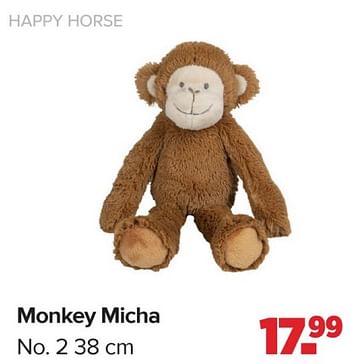 Promotions Monkey micha - Happy Horse - Valide de 15/04/2024 à 25/05/2024 chez Baby-Dump