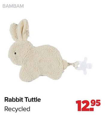 Promotions Rabbit tuttle recycled - Bambam - Valide de 15/04/2024 à 25/05/2024 chez Baby-Dump