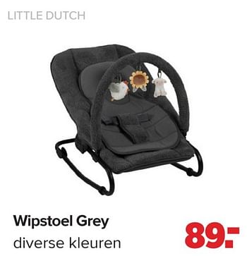 Promotions Wipstoel grey diverse kleuren - Little Dutch - Valide de 15/04/2024 à 25/05/2024 chez Baby-Dump