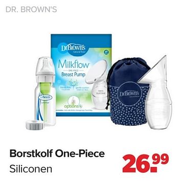 Promotions Borstkolf one piece siliconen - DrBrown's - Valide de 15/04/2024 à 25/05/2024 chez Baby-Dump