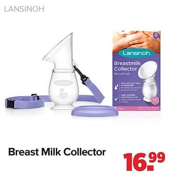 Promoties Breast milk collector - Lansinoh - Geldig van 15/04/2024 tot 25/05/2024 bij Baby-Dump