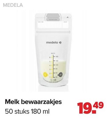 Promotions Melk bewaarzakjes - Medela - Valide de 15/04/2024 à 25/05/2024 chez Baby-Dump
