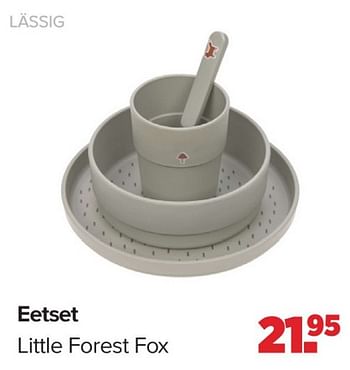 Promotions Eetset little forest fox - Lassig - Valide de 15/04/2024 à 25/05/2024 chez Baby-Dump