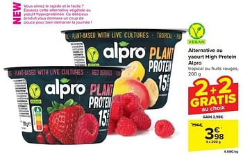 Promoties Alternative au yaourt high protein alpro - Alpro - Geldig van 17/04/2024 tot 29/04/2024 bij Carrefour