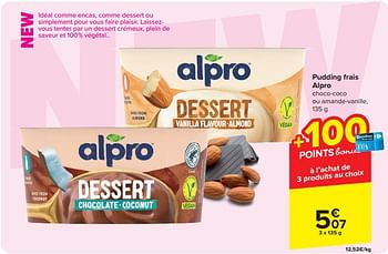 Promoties Pudding frais alpro - Alpro - Geldig van 17/04/2024 tot 29/04/2024 bij Carrefour
