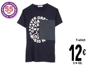 Promoties T-shirt - Huismerk - Cora - Geldig van 16/04/2024 tot 22/04/2024 bij Cora