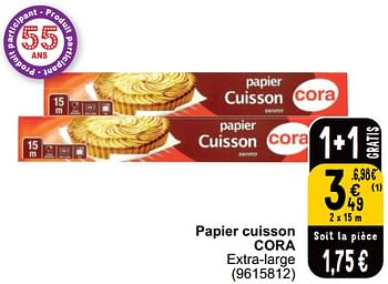 Promoties Papier cuisson cora - Huismerk - Cora - Geldig van 16/04/2024 tot 22/04/2024 bij Cora