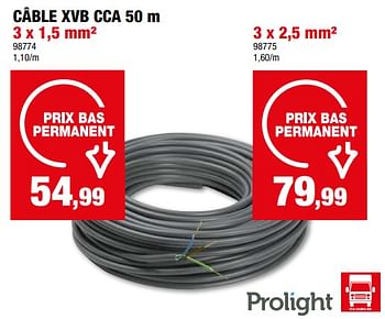 Promoties Câble xvb cca - Profile - Geldig van 17/04/2024 tot 28/04/2024 bij Hubo