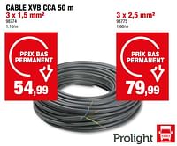 Promotions Câble xvb cca - Profile - Valide de 17/04/2024 à 28/04/2024 chez Hubo
