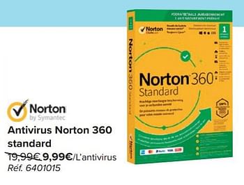 Promotions Antivirus norton 360 standard - Norton - Valide de 17/04/2024 à 29/04/2024 chez Carrefour