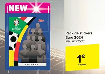 Promoties Pack de stickers euro 2024 - Huismerk - Carrefour  - Geldig van 17/04/2024 tot 29/04/2024 bij Carrefour