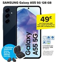 Promotions Samsung galaxy a55 5g 128 gb - Samsung - Valide de 17/04/2024 à 29/04/2024 chez Carrefour
