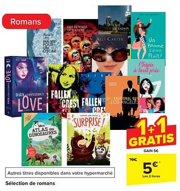 Promoties Sélection de romans - Huismerk - Carrefour  - Geldig van 17/04/2024 tot 29/04/2024 bij Carrefour