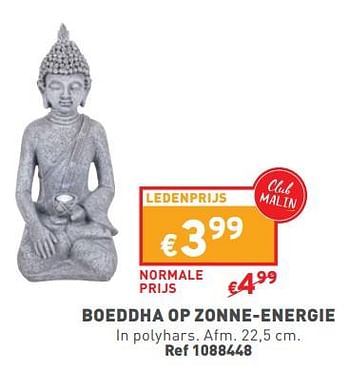 Promoties Boeddha op zonne energie - Huismerk - Trafic  - Geldig van 17/04/2024 tot 22/04/2024 bij Trafic