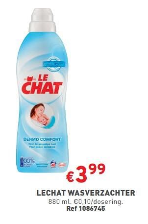 Promotions Lechat wasverzachter - Le Chat - Valide de 17/04/2024 à 22/04/2024 chez Trafic