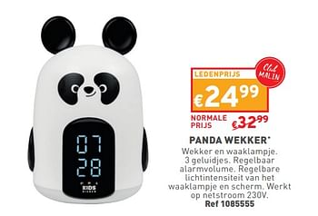 Promotions Panda wekker - Produit maison - Trafic  - Valide de 17/04/2024 à 22/04/2024 chez Trafic
