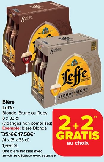 Promoties Bière blonde - Leffe - Geldig van 17/04/2024 tot 29/04/2024 bij Carrefour