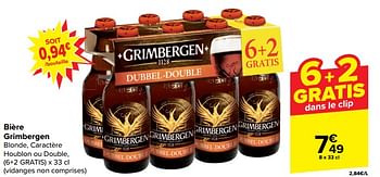 Promoties Bière grimbergen - Grimbergen - Geldig van 17/04/2024 tot 29/04/2024 bij Carrefour