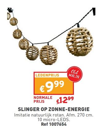 Promotions Slinger op zonne energie - Produit maison - Trafic  - Valide de 17/04/2024 à 22/04/2024 chez Trafic