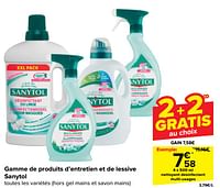 Promotions Nettoyant désinfectant multi-usages - Sanytol - Valide de 17/04/2024 à 29/04/2024 chez Carrefour