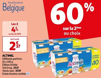 Promoties Actimel différents parfums - Danone - Geldig van 16/04/2024 tot 22/04/2024 bij Auchan