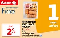 Nems au porc avec sauce auchan-Huismerk - Auchan