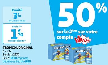 Promoties Tropico l`original - Tropico - Geldig van 16/04/2024 tot 22/04/2024 bij Auchan