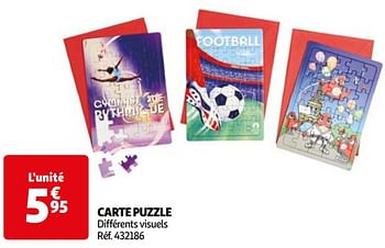 Promoties Carte puzzle - Huismerk - Auchan - Geldig van 16/04/2024 tot 22/04/2024 bij Auchan