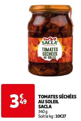 Promotions Tomates séchées au soleil sacla - Sacla - Valide de 16/04/2024 à 22/04/2024 chez Auchan Ronq