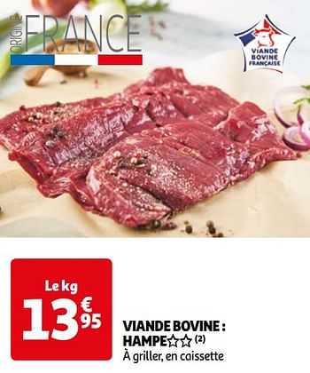 Promotions Viande bovine hampe - Produit Maison - Auchan Ronq - Valide de 16/04/2024 à 22/04/2024 chez Auchan Ronq