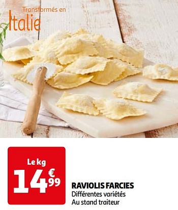 Promotions Raviolis farcies - Produit Maison - Auchan Ronq - Valide de 16/04/2024 à 22/04/2024 chez Auchan Ronq
