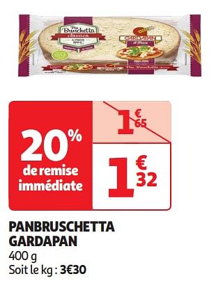 Promotions Panbruschetta gardapan - Gardapan - Valide de 16/04/2024 à 21/04/2024 chez Auchan Ronq