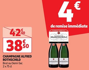 Promotions Champagne alfred rothschild - Champagne - Valide de 16/04/2024 à 21/04/2024 chez Auchan Ronq