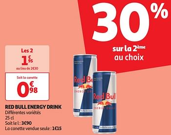 Promotions Red bull energy drink - Red Bull - Valide de 16/04/2024 à 21/04/2024 chez Auchan Ronq
