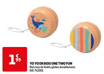 Promotions Yo yo en bois one two fun - One two fun - Valide de 16/04/2024 à 22/04/2024 chez Auchan Ronq