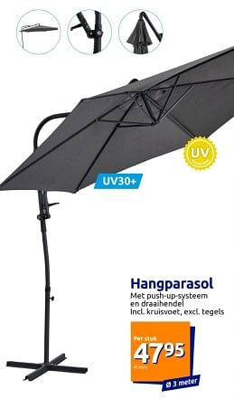 Promotions Hangparasol - Produit Maison - Action - Valide de 17/04/2024 à 23/04/2024 chez Action