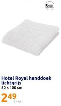 Hotel royal handdoek lichtgrijs-Hotel Royal