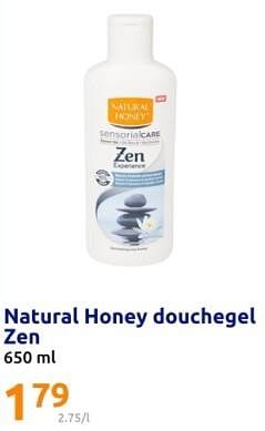 Promoties Natural honey douchegel zen - Natural Honey - Geldig van 17/04/2024 tot 23/04/2024 bij Action