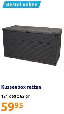 Promotions Kussenbox rattan - Produit Maison - Action - Valide de 17/04/2024 à 23/04/2024 chez Action