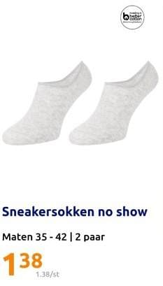 Promotions Sneakersokken noshow - Produit Maison - Action - Valide de 17/04/2024 à 23/04/2024 chez Action
