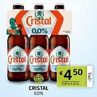 Promotions Cristal - Cristal - Valide de 12/04/2024 à 25/04/2024 chez BelBev