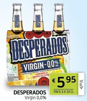 Promoties Desperados virgin - Desperados - Geldig van 12/04/2024 tot 25/04/2024 bij BelBev