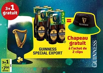Promotions Guinness special export - Guinness - Valide de 12/04/2024 à 25/04/2024 chez BelBev
