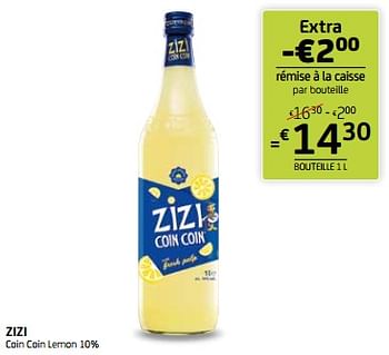 Promotions Zizi coin coin lemon - Zizi - Valide de 12/04/2024 à 25/04/2024 chez BelBev