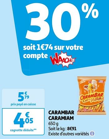 Promotions Carambar caramiam - Carambar - Valide de 16/04/2024 à 22/04/2024 chez Auchan Ronq